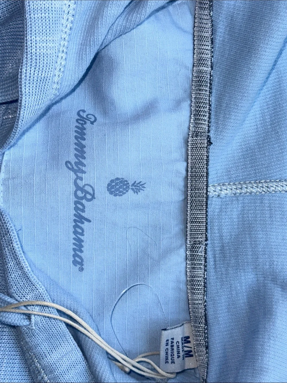Tommy Bahama Light Blue Full-Zip Hoodie Jacket - Picture 2 of 6